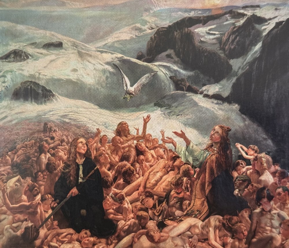 One of the panels from Léon Frédéric's painting.