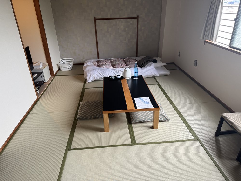 My Japanese style room at the Sakuraya.
